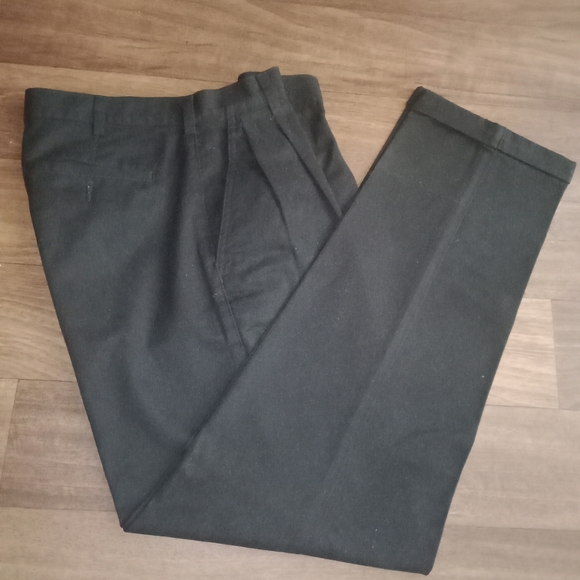 Men's Black Slacks Dress Pant 30/32 - Picture 2 of 3